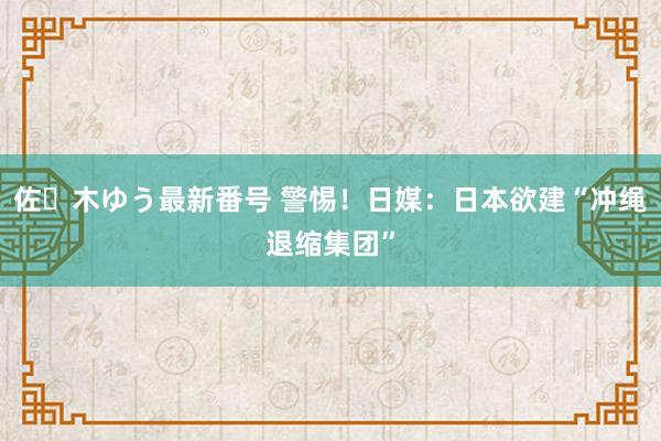佐々木ゆう最新番号 警惕！日媒：日本欲建“冲绳退缩集团”