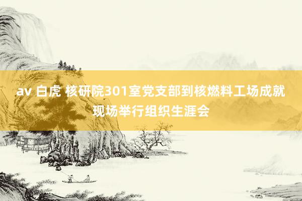 av 白虎 核研院301室党支部到核燃料工场成就现场举行组织生涯会